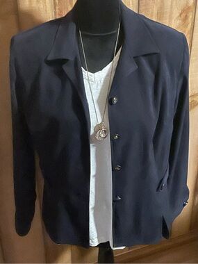 Perceptions Petite Navy Women's Blazer